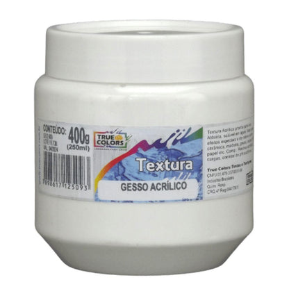 Gesso Acrílico True Colors 250ml Textura Artística - Palácio da Arte