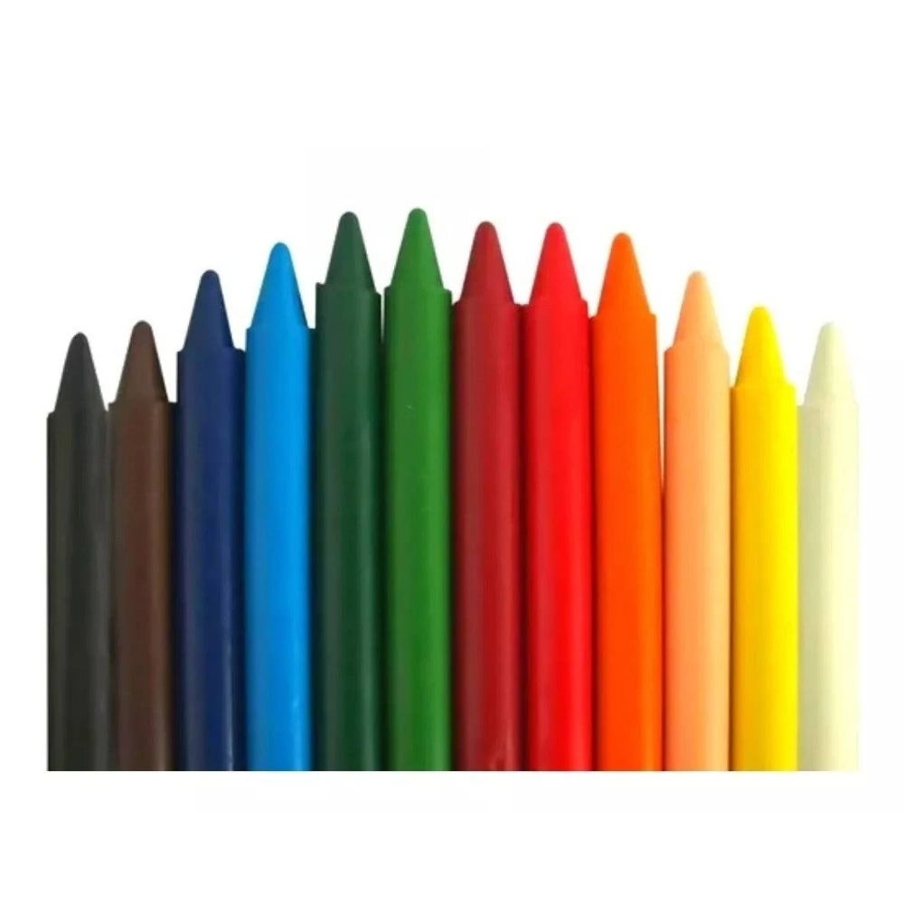 Giz de Cera Acrilex 48g com 12 unidades - Palácio da Arte