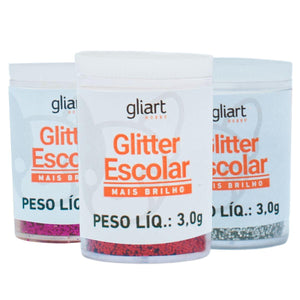 Glitter de PVC Escolar Gliart 3g - Palácio da Arte