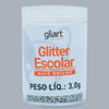 Glitter de PVC Escolar Gliart 3g - Prata