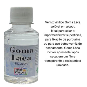 Goma Laca Álcool 100ml True Colors - Palácio da Arte