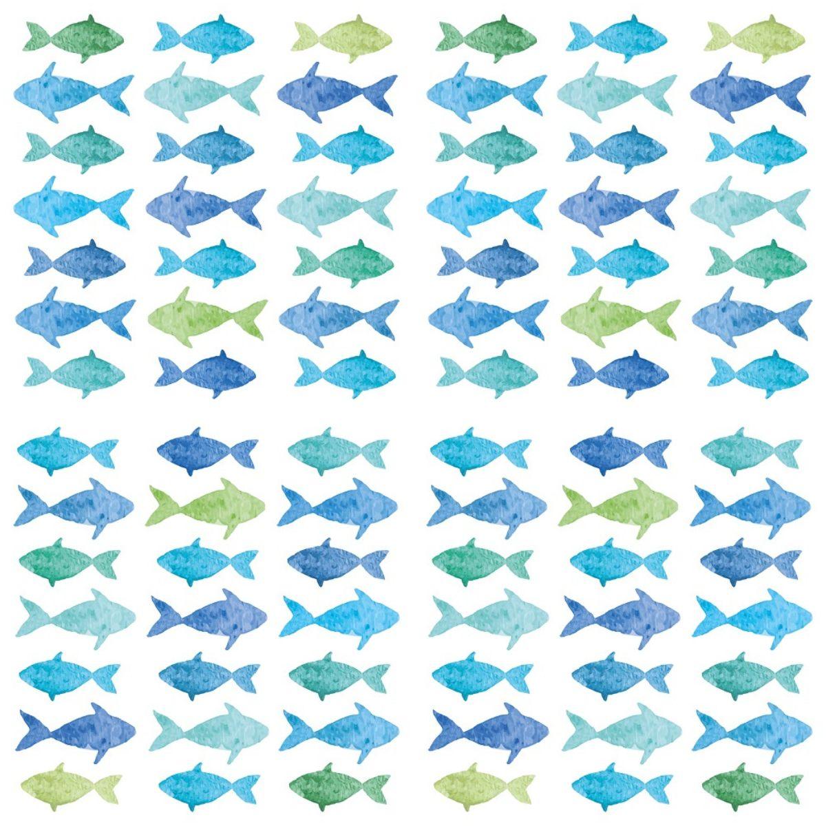 Guardanapo Cardume de Peixes 1332800 PPD com 2 peças - Palácio da Arte