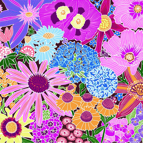Guardanapo de Papel Decoupage 25x25 Explosão de Flores 125002214 - Palácio da Arte