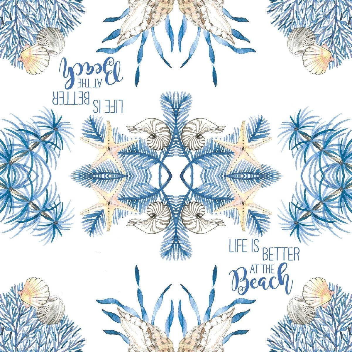 Guardanapo de Papel Decoupage 33x33 A vida no oceano é melhor 1334013 - Palácio da Arte