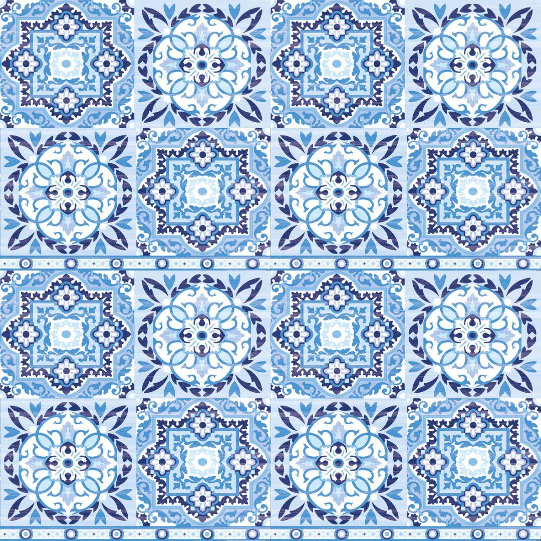 Guardanapo de Papel Decoupage 33x33 Azulejos Azuis 13309317 - Palácio da Arte