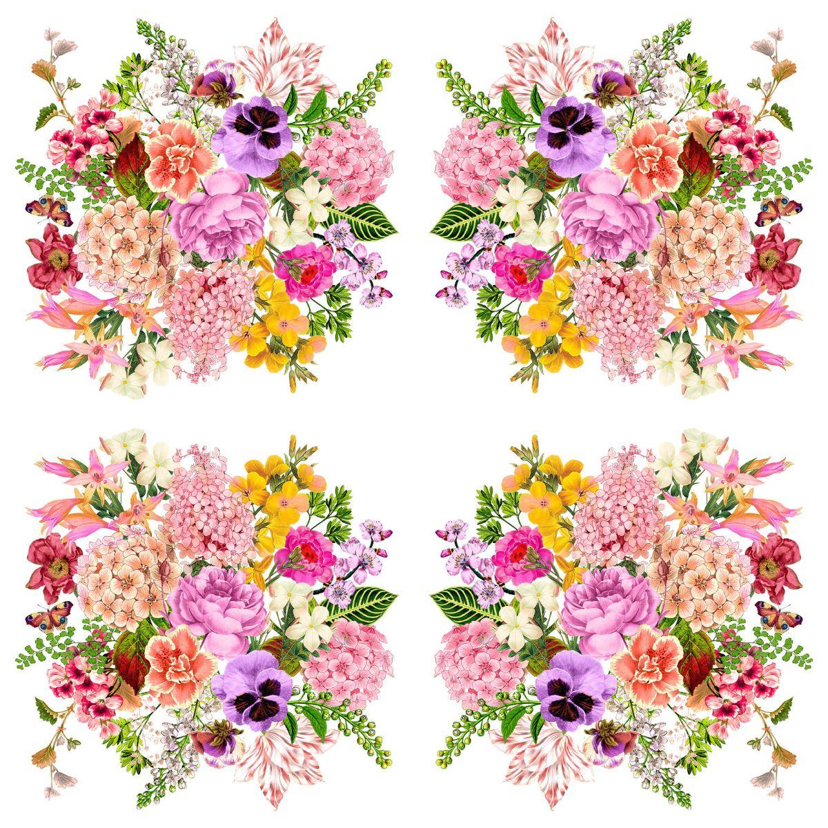 Guardanapo de Papel Decoupage 33x33 Buque de Flores 1334373 - Palácio da Arte