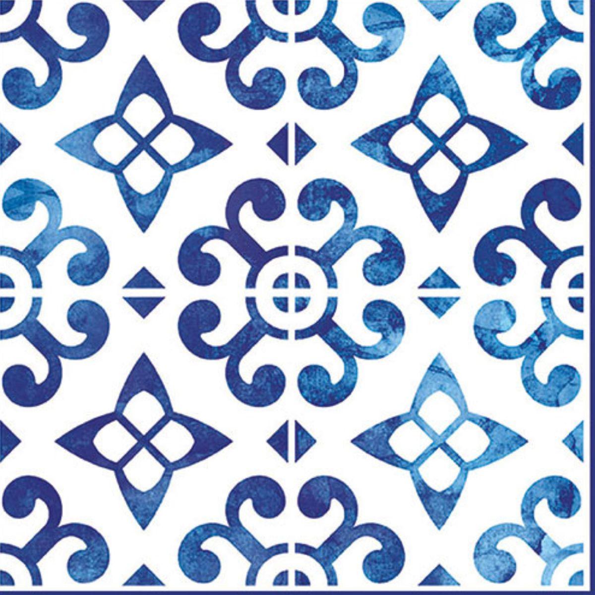 Guardanapo de Papel Decoupage 33x33 Chápeu Azul Nórdico 13315400 - Palácio da Arte