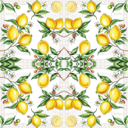 Guardanapo de Papel Decoupage 33x33 Citrus Cítrico 13311520 - Palácio da Arte