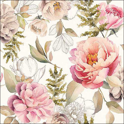 Guardanapo de Papel Decoupage 33x33 Composição de Peônias 13318131 - Palácio da Arte