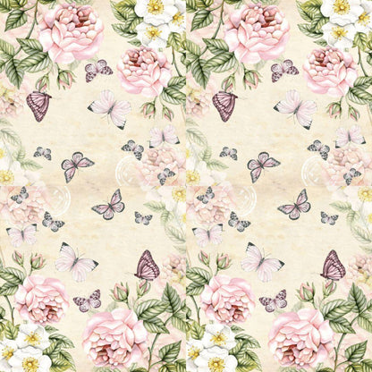 Guardanapo de Papel Decoupage 33x33 Creme Botânico 13309196 - Palácio da Arte