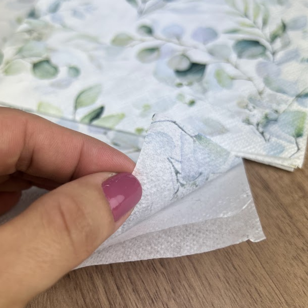Guardanapo de Papel Decoupage 33x33 Eucalyptus por toda a parte 13317165 - Palácio da Arte