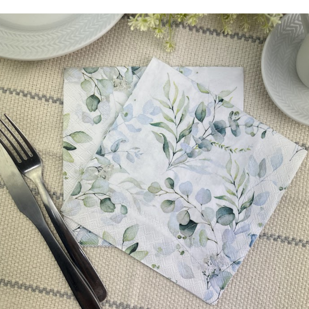 Guardanapo de Papel Decoupage 33x33 Eucalyptus por toda a parte 13317165 - Palácio da Arte