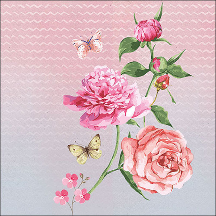 Guardanapo de Papel Decoupage 33x33 Flor Eva 13319805 - Palácio da Arte