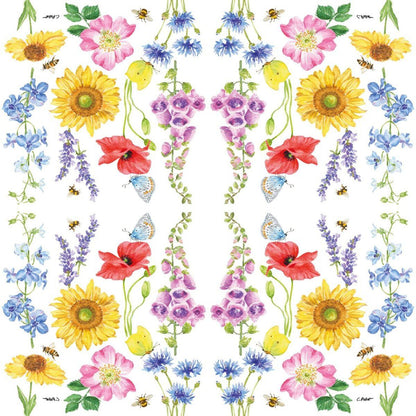 Guardanapo de Papel Decoupage 33x33 Flores e Abelhas 133002182 - Palácio da Arte