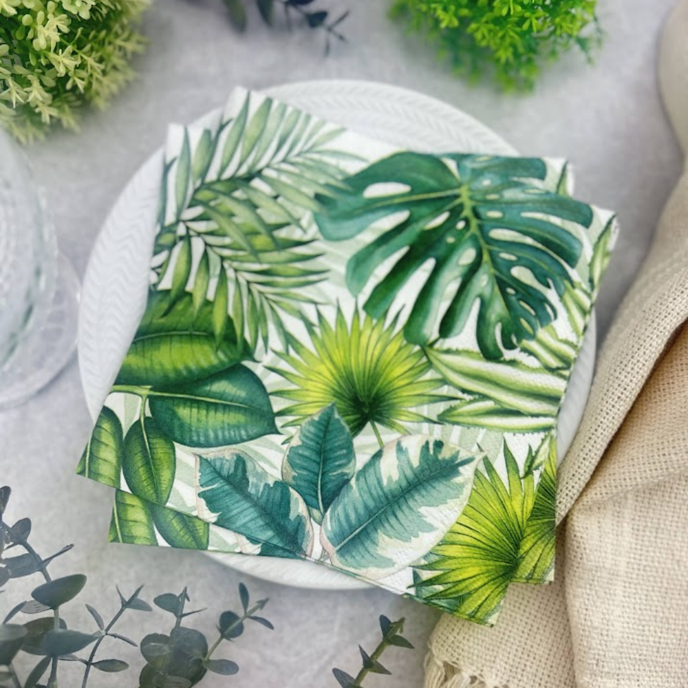 Guardanapo de Papel Decoupage 33x33 Folhas Tropicais 13310940 - Palácio da Arte