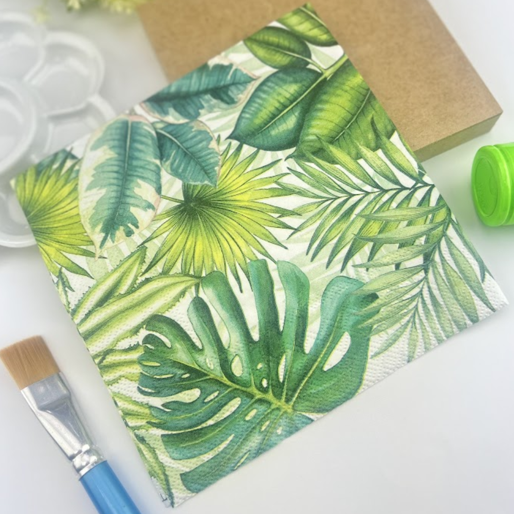 Guardanapo de Papel Decoupage 33x33 Folhas Tropicais 13310940 - Palácio da Arte