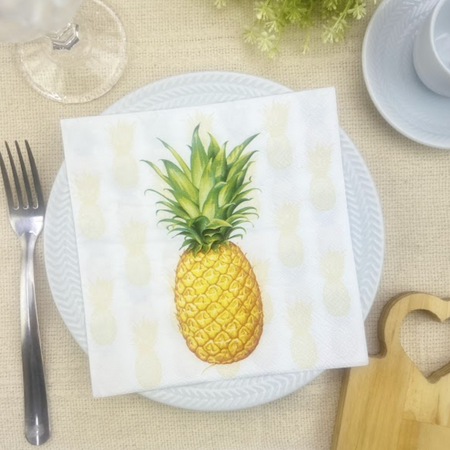 Guardanapo de Papel Decoupage 33x33 Fruta Abacaxi 13309530 - Palácio da Arte