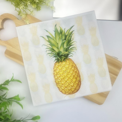 Guardanapo de Papel Decoupage 33x33 Fruta Abacaxi 13309530 - Palácio da Arte