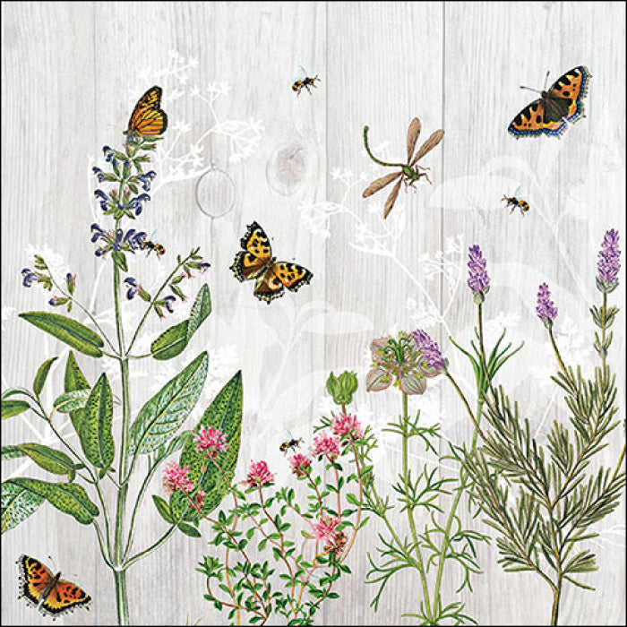 Guardanapo de Papel Decoupage 33x33 Jardim de Ervas 13319345 - Palácio da Arte