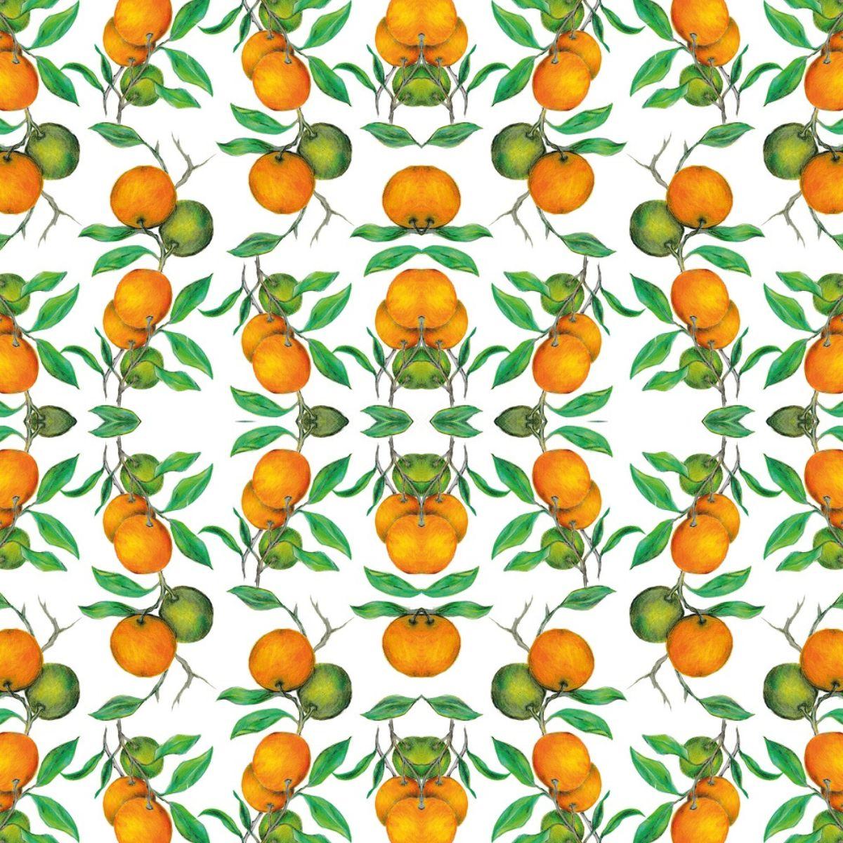 Guardanapo de Papel Decoupage 33x33 Laranjas Maravilhosas 1333815 - Palácio da Arte
