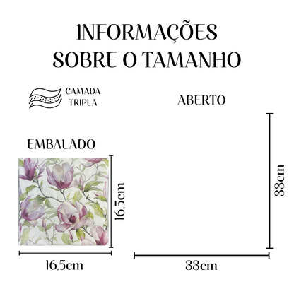 Guardanapo de Papel Decoupage 33x33 Magnólia Florescendo 13318440 - Palácio da Arte