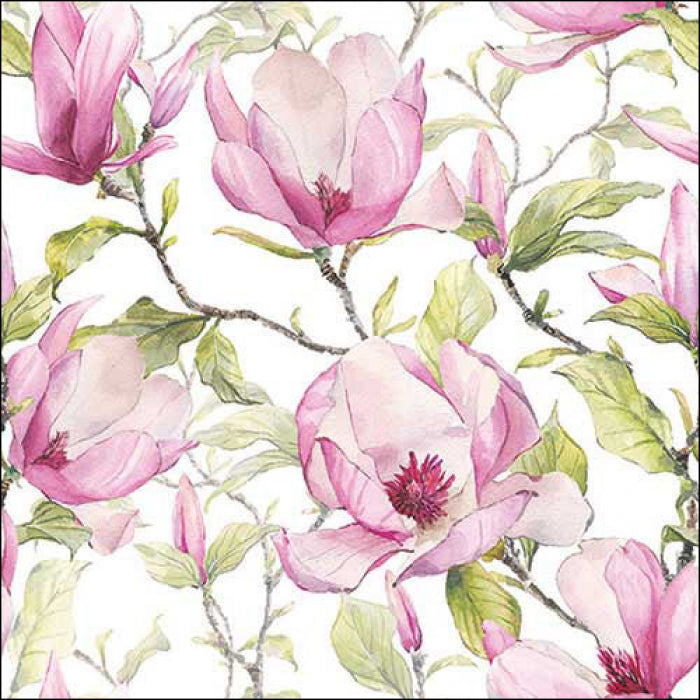 Guardanapo de Papel Decoupage 33x33 Magnólia Florescendo 13318440 - Palácio da Arte