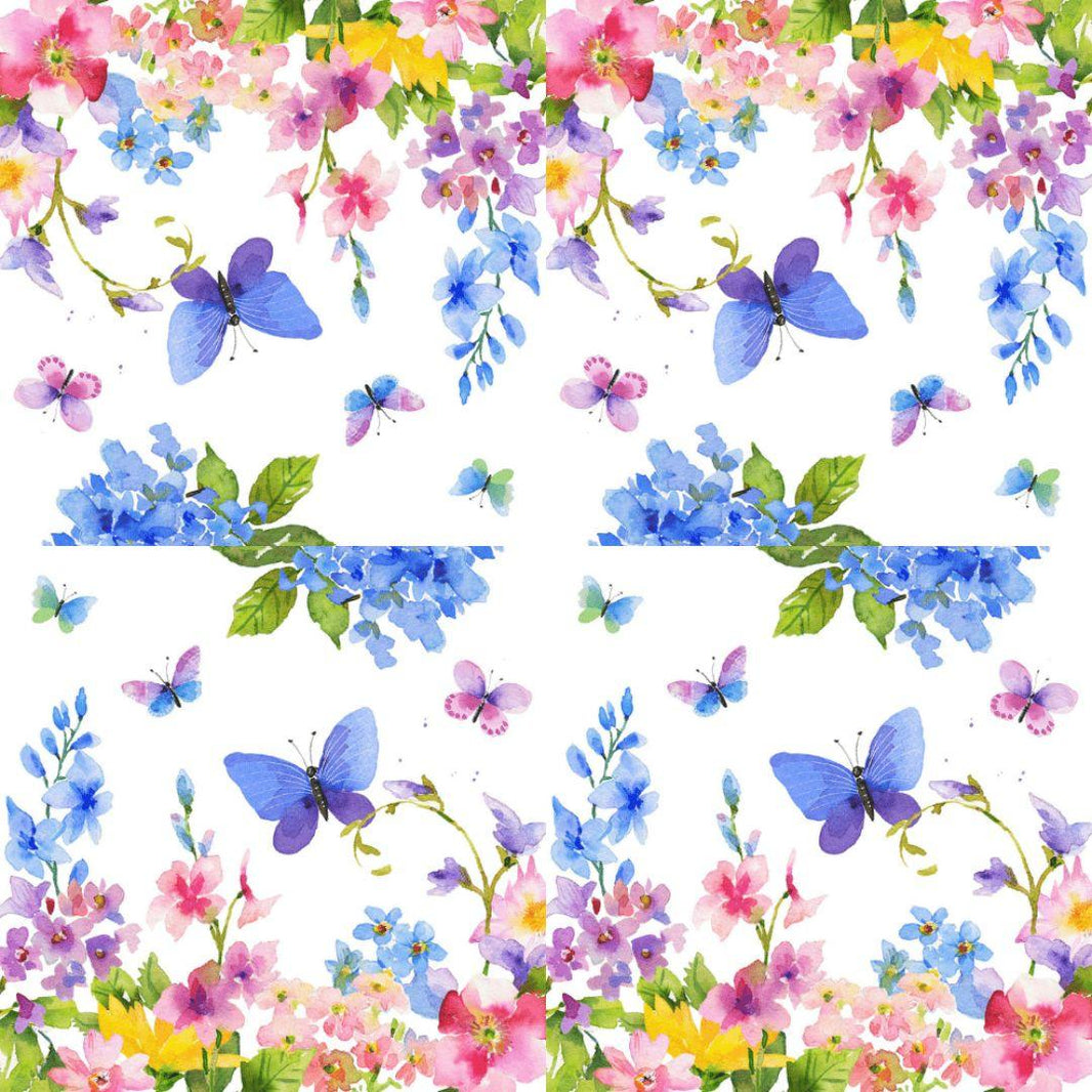 Guardanapo de Papel Decoupage 33x33 Primavera Azul 1333263 - Palácio da Arte