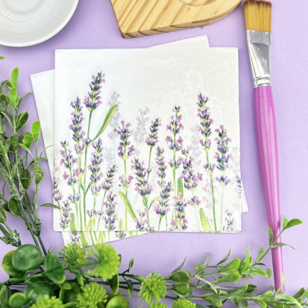 Guardanapo de Papel Decoupage 33x33 Tons de Lavanda 13315985 - Palácio da Arte