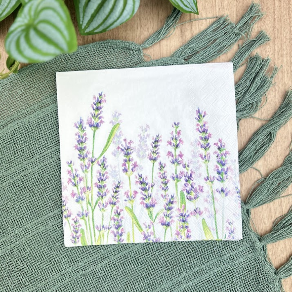 Guardanapo de Papel Decoupage 33x33 Tons de Lavanda 13315985 - Palácio da Arte