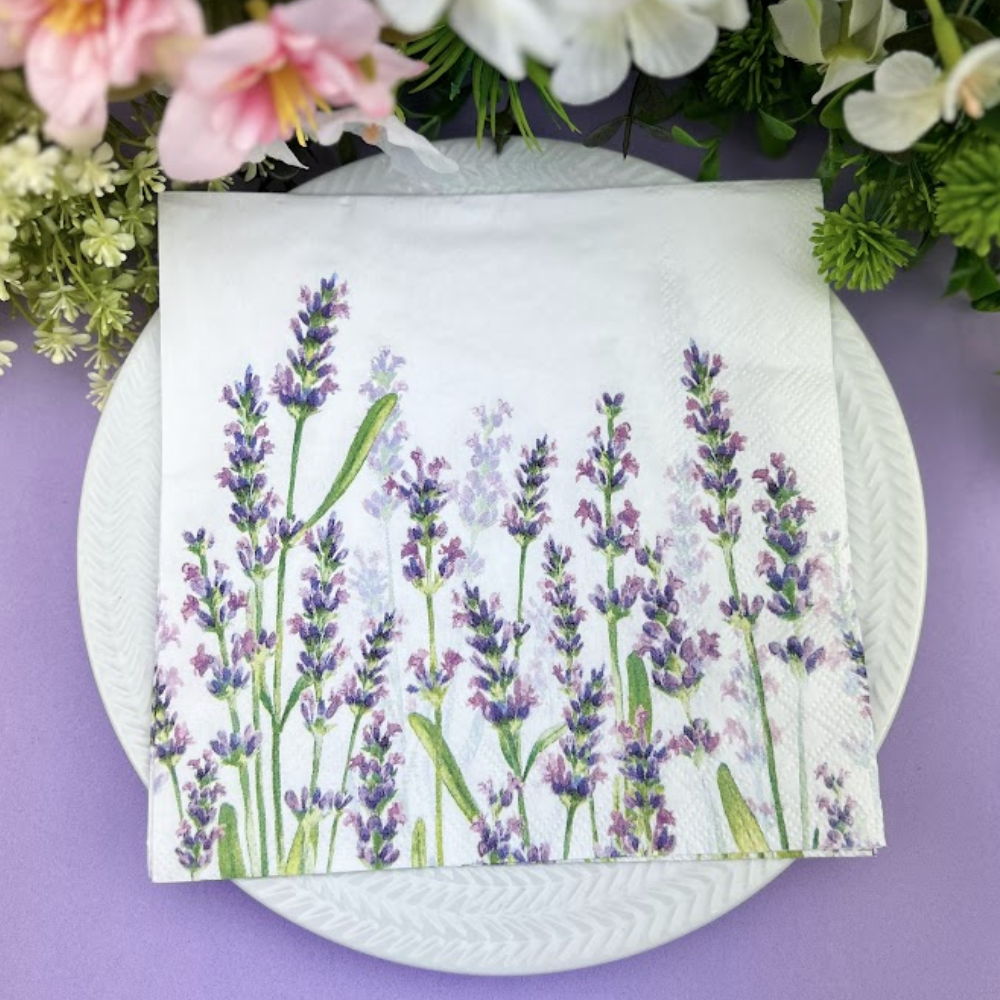 Guardanapo de Papel Decoupage 33x33 Tons de Lavanda 13315985 - Palácio da Arte
