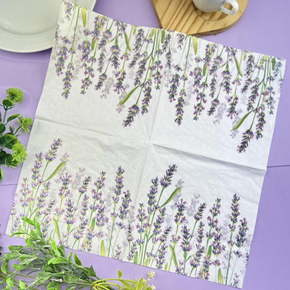 Guardanapo de Papel Decoupage 33x33 Tons de Lavanda 13315985 - Palácio da Arte