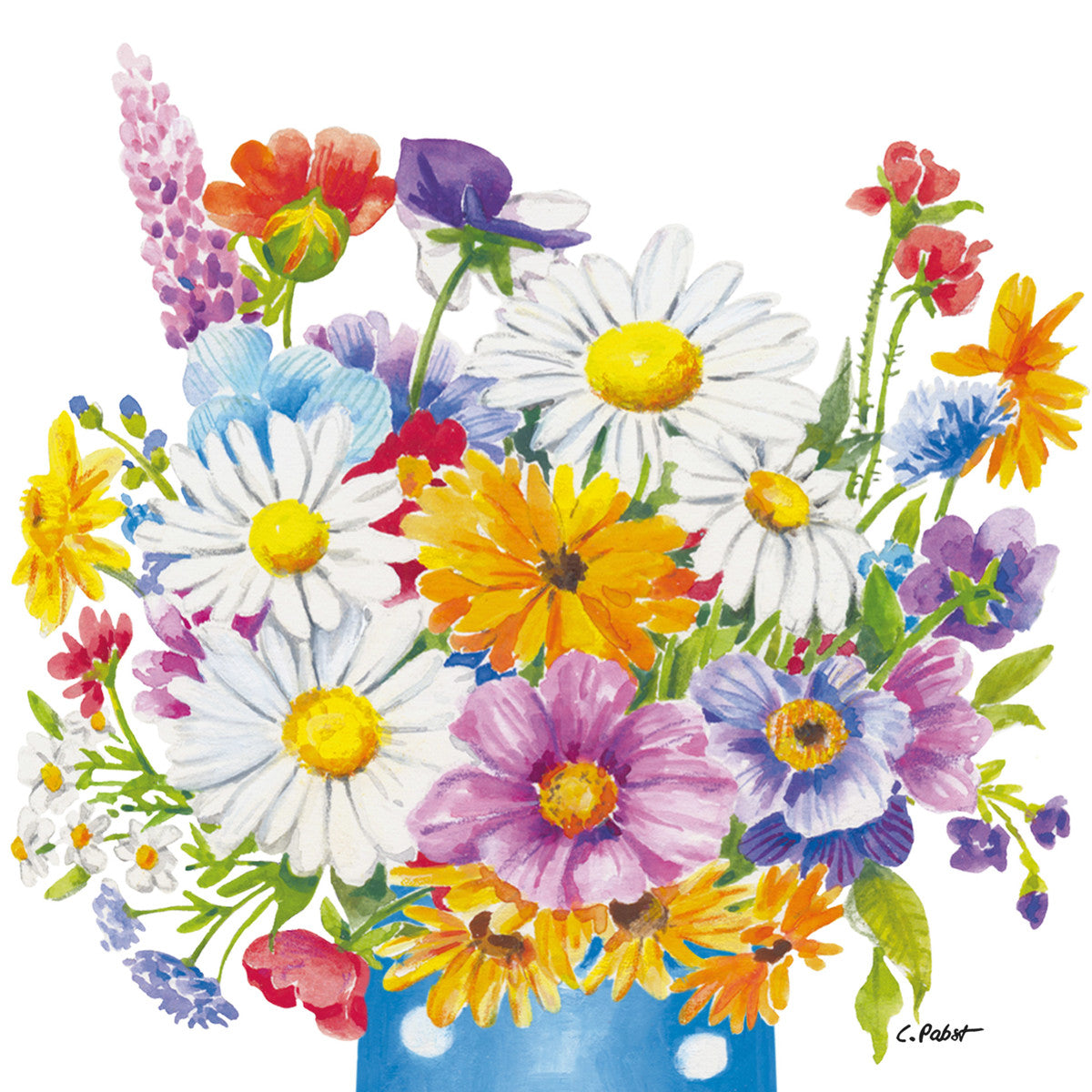 Guardanapo de Papel Decoupage 33x33 Vaso de Flores 133002969 - Palácio da Arte