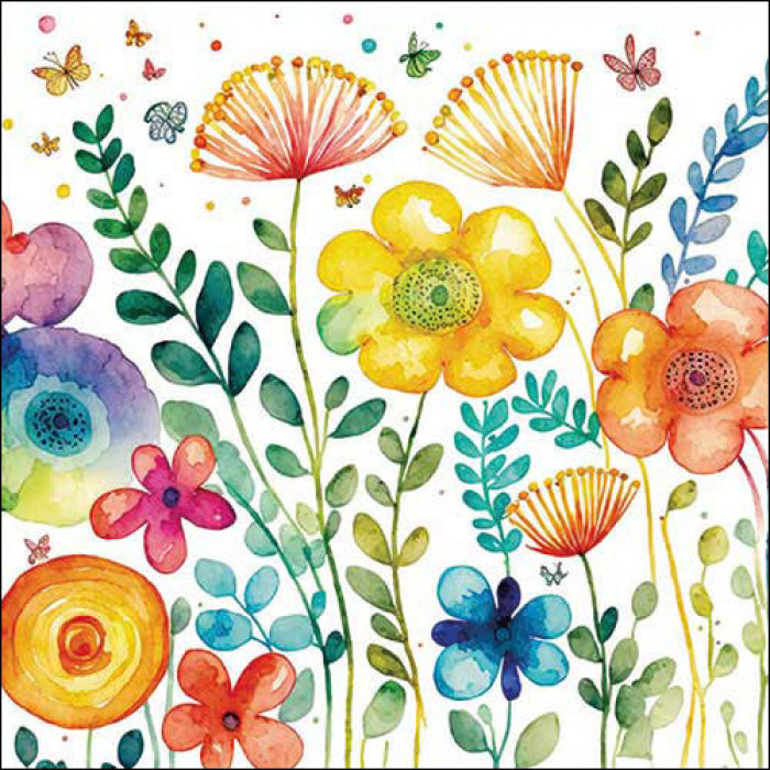 Guardanapo de Papel Decoupage 33x33 Vibrante da Primavera 13318430 - Palácio da Arte