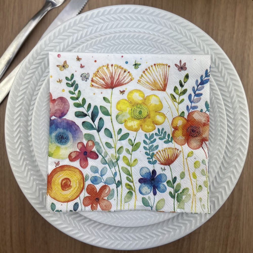 Guardanapo de Papel Decoupage 33x33 Vibrante da Primavera 13318430 - Palácio da Arte