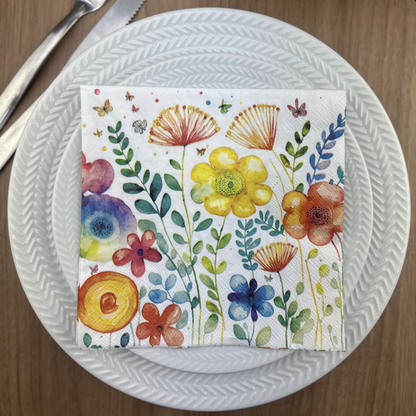 Guardanapo de Papel Decoupage 33x33 Vibrante da Primavera 13318430 - Palácio da Arte