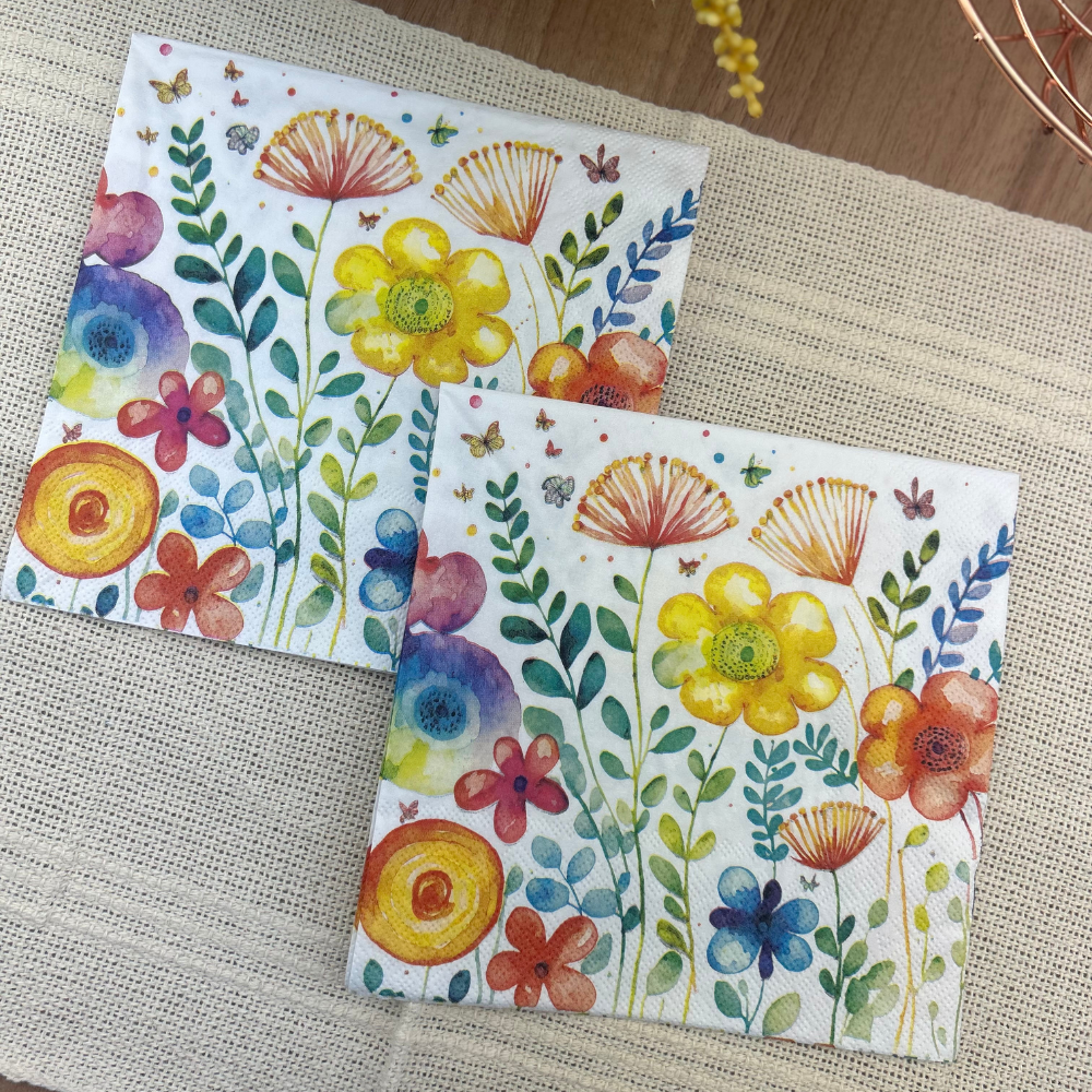 Guardanapo de Papel Decoupage 33x33 Vibrante da Primavera 13318430 - Palácio da Arte