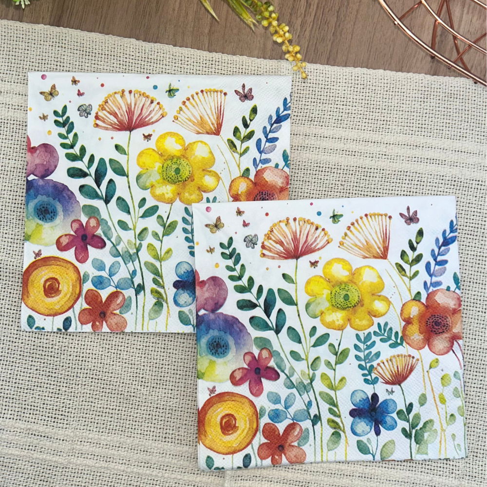 Guardanapo de Papel Decoupage 33x33 Vibrante da Primavera 13318430 - Palácio da Arte
