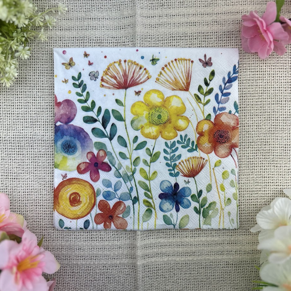 Guardanapo de Papel Decoupage 33x33 Vibrante da Primavera 13318430 - Palácio da Arte