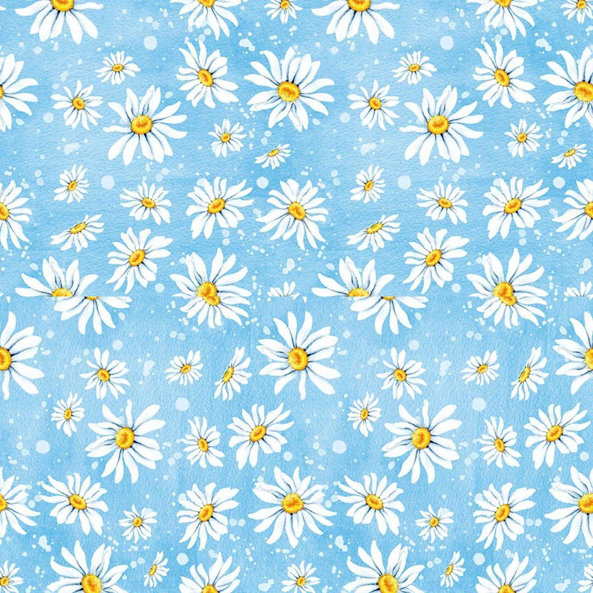 Guardanapo Decoupage Ambiente Daisies Blue 13311195 2 unidades - Palácio da Arte