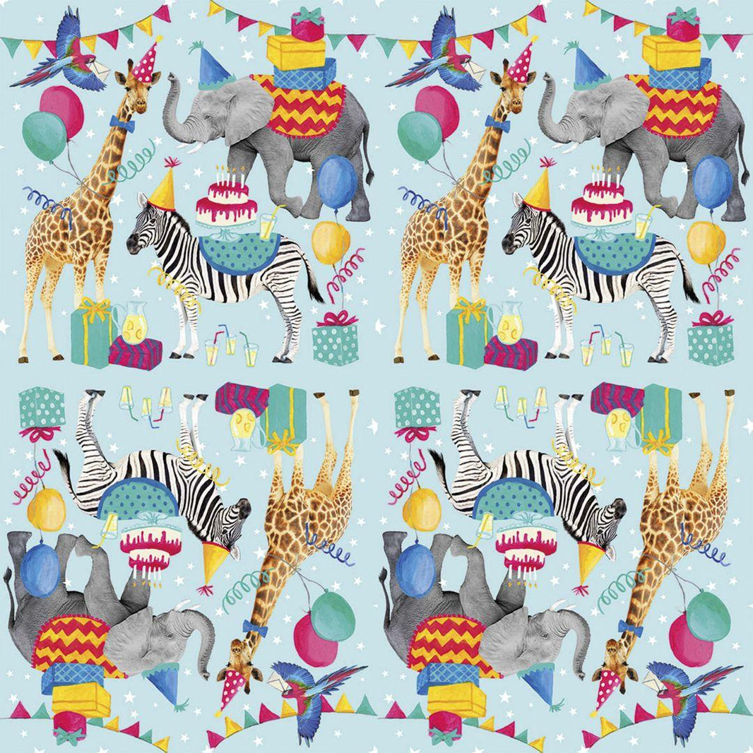 Guardanapo Decoupage Animais Aniversário 13314310 Ambiente com 2 peças - Palácio da Arte
