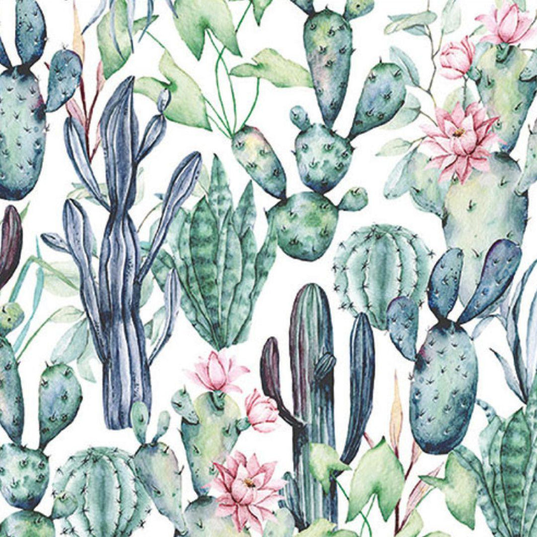 Guardanapo Decoupage Aquarela de Cactos 13317495 Ambiente com 2 peças - Palácio da Arte