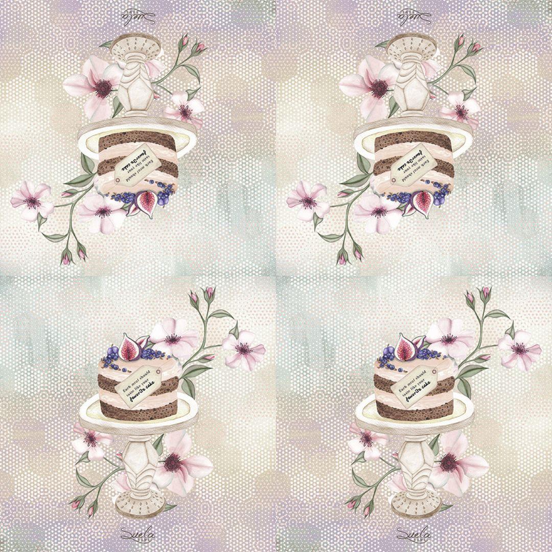 Guardanapo Decoupage Bolo 13314340 Ambiente com 2 peças - Palácio da Arte
