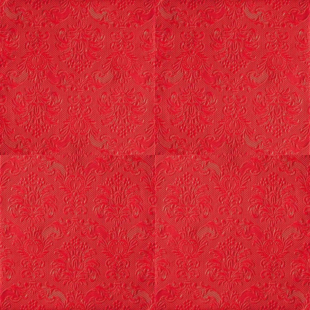 Guardanapo Decoupage com Relevo Ambiente 13305515 Elegancy Vermelho 2 unidades - Palácio da Arte