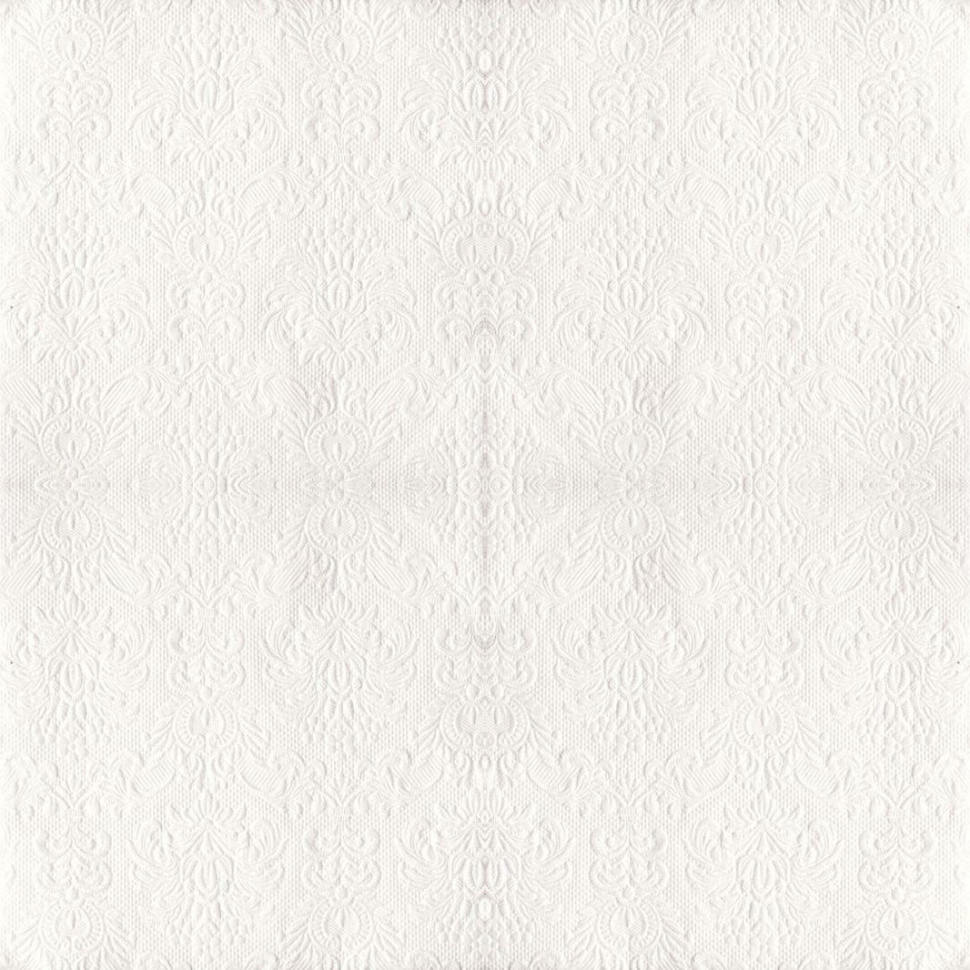 Guardanapo Decoupage com Relevo Elegance White 13304925 Ambiente com 2 peças - Palácio da Arte