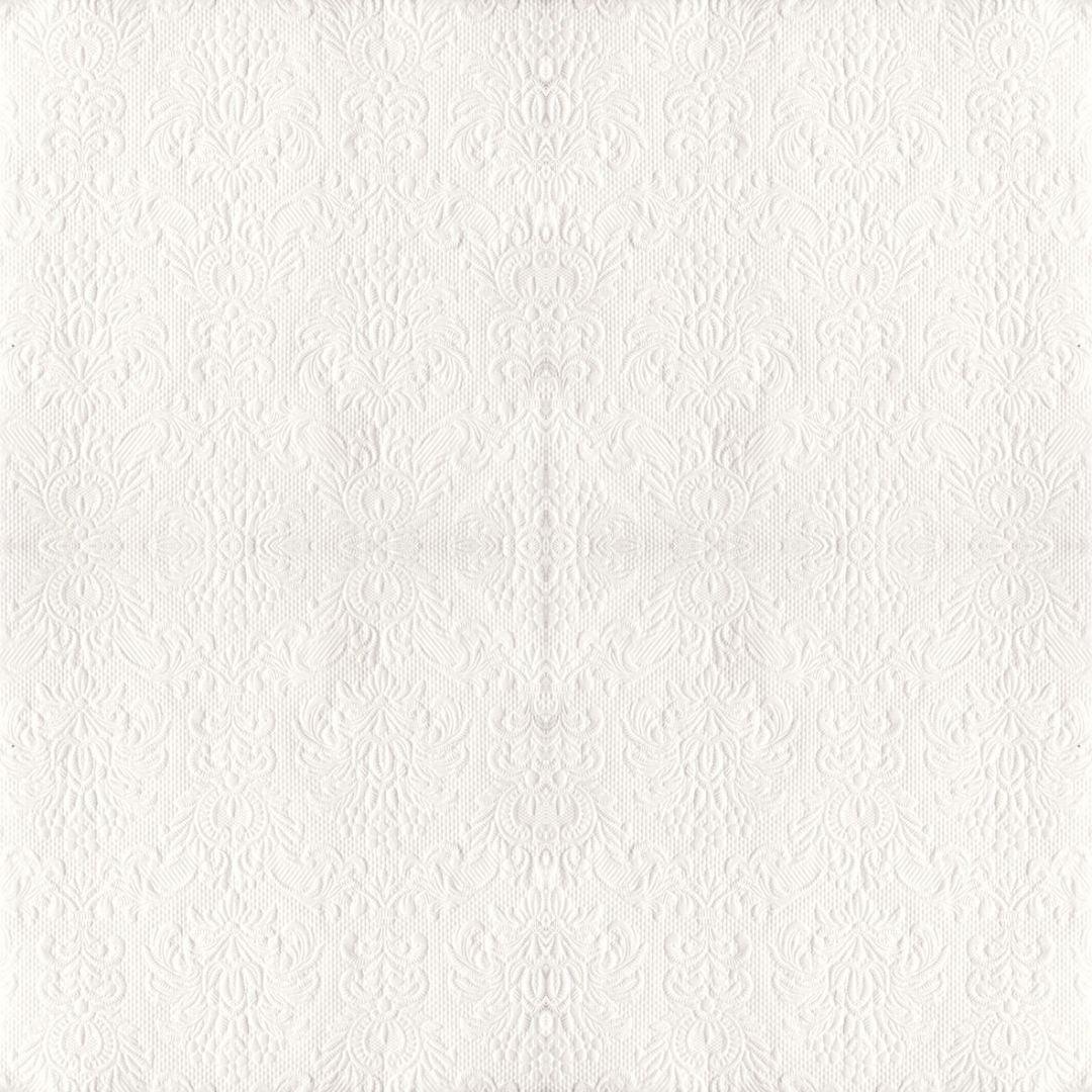 Guardanapo Decoupage com Relevo Elegance White 13304925 Ambiente com 2 peças - Palácio da Arte