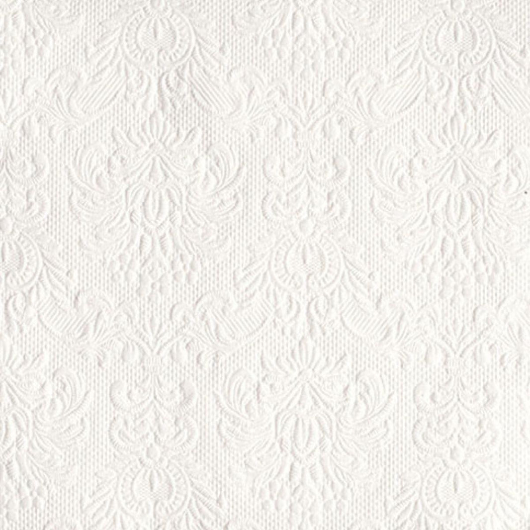 Guardanapo Decoupage com Relevo Elegance White 13304925 Ambiente com 2 peças - Palácio da Arte