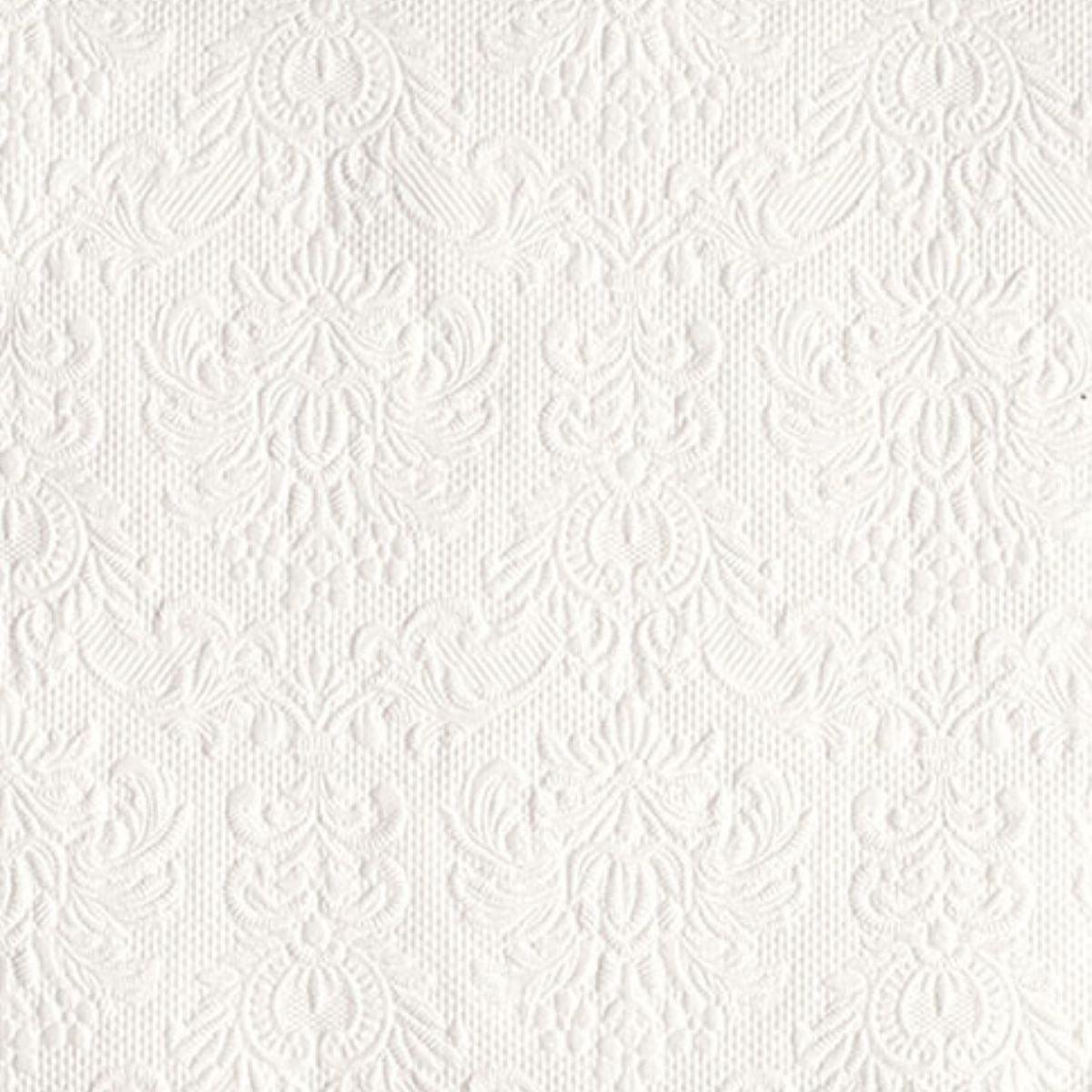 Guardanapo Decoupage com Relevo Elegance White 13304925 Ambiente com 2 peças - Palácio da Arte