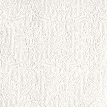 Guardanapo Decoupage com Relevo Elegance White 13304925 Ambiente com 2 peças - Palácio da Arte