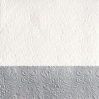 Guardanapo Decoupage Elegance Dip Silver 13311151 Ambiente com 2 peças - Palácio da Arte