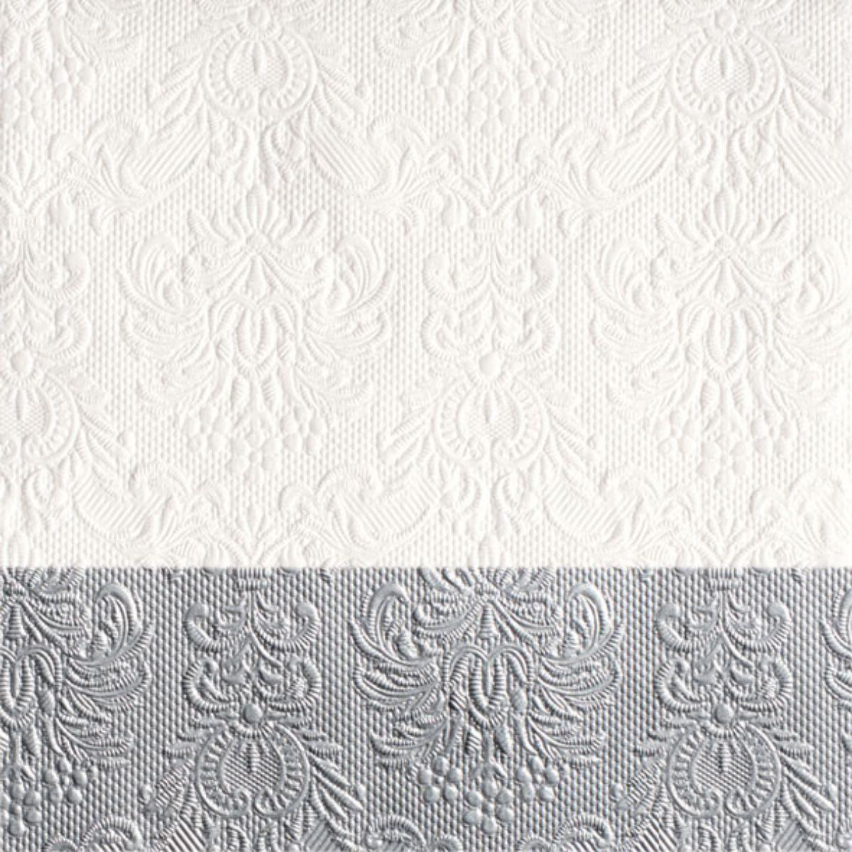 Guardanapo Decoupage Elegance Dip Silver 13311151 Ambiente com 2 peças - Palácio da Arte